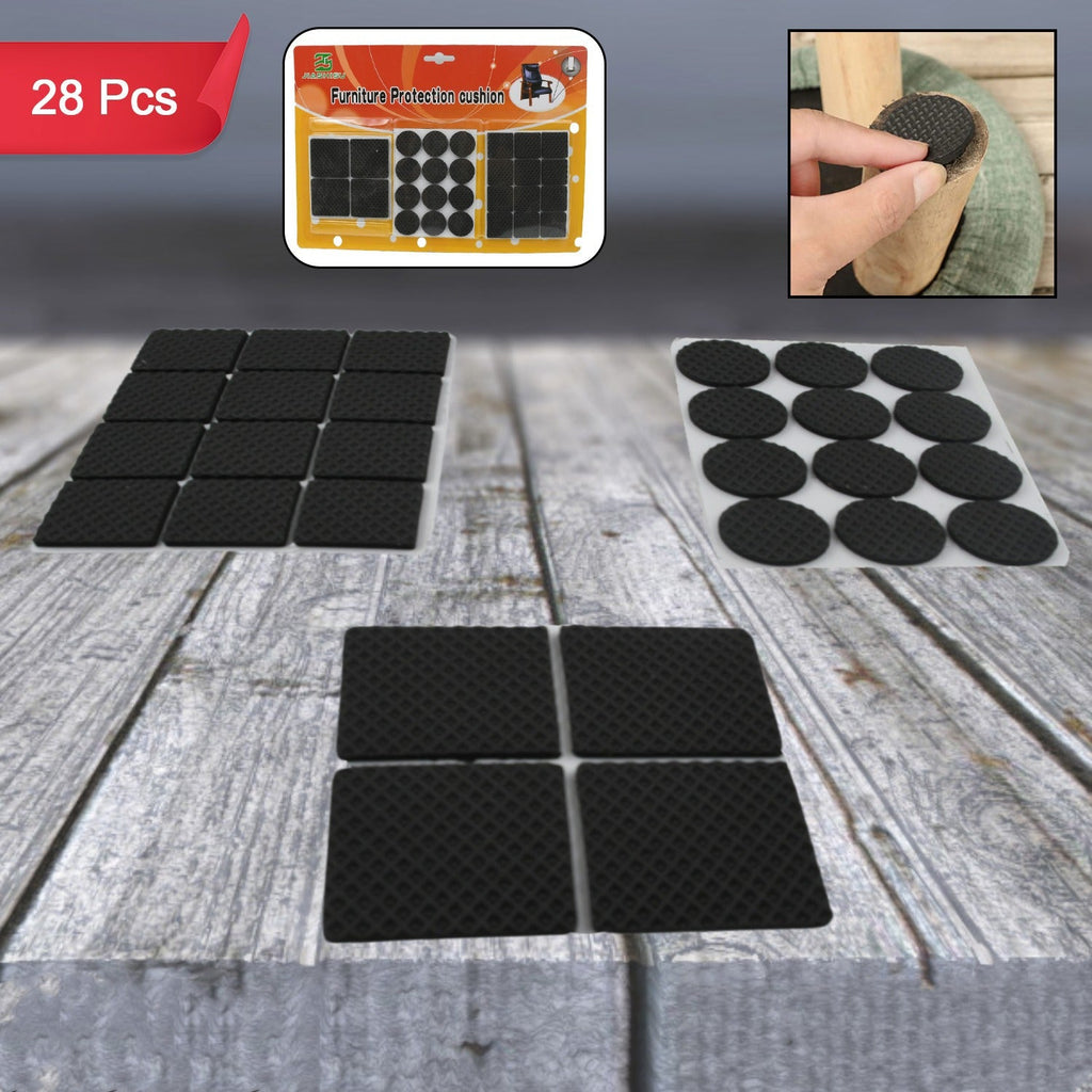 28 pc Rubber furniture Pads Self Sticking Non Slip Furniture Noise Insulation Pads-Home Improvement-AniGuess-AniGuess