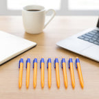 Retractable Ball Pen – Smooth Writing Click Pen with Blue Ink - (60 Pc / Set)