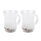 LED Light-Up Party Cups - Flashing Water-Activated Drinking Glasses Handle (2-Piece)