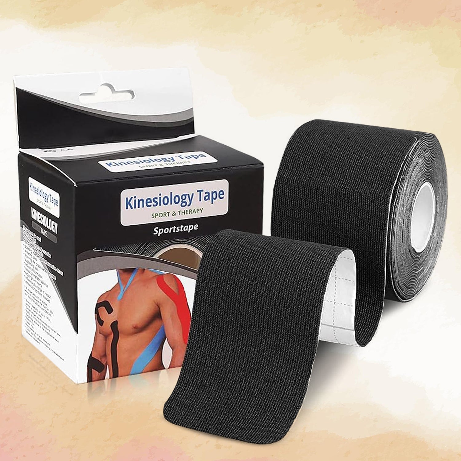 Kinesiology Tape Physiotherapy Tape For Sports Injury Pain Relief (5 cm X 5m / 1 Pc)-Health & Personal Care-AniGuess-AniGuess