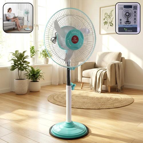 12V DC Hybrid Pedestal Table Fan (Adapter Not Include)-Home Improvement-AniGuess-AniGuess