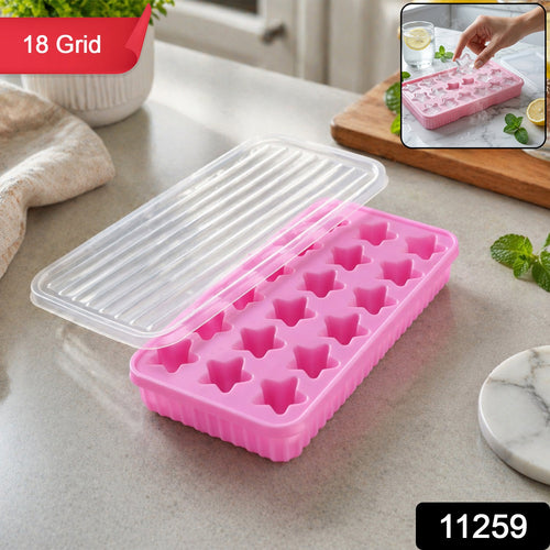 18 Grid Star Shape Ice Cube Tray with Lid (1 Pc)-Home & Kitchen-AniGuess-AniGuess