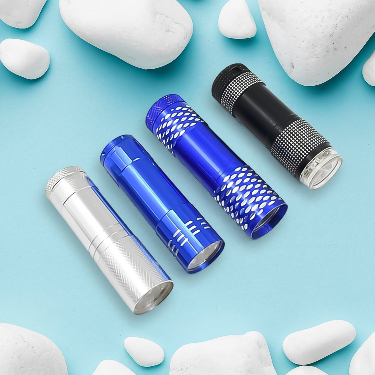 Portable Mini Torch – 9 LED Pocket Flashlight, Battery Operated (Mix Color)-Home Improvement-AniGuess-AniGuess