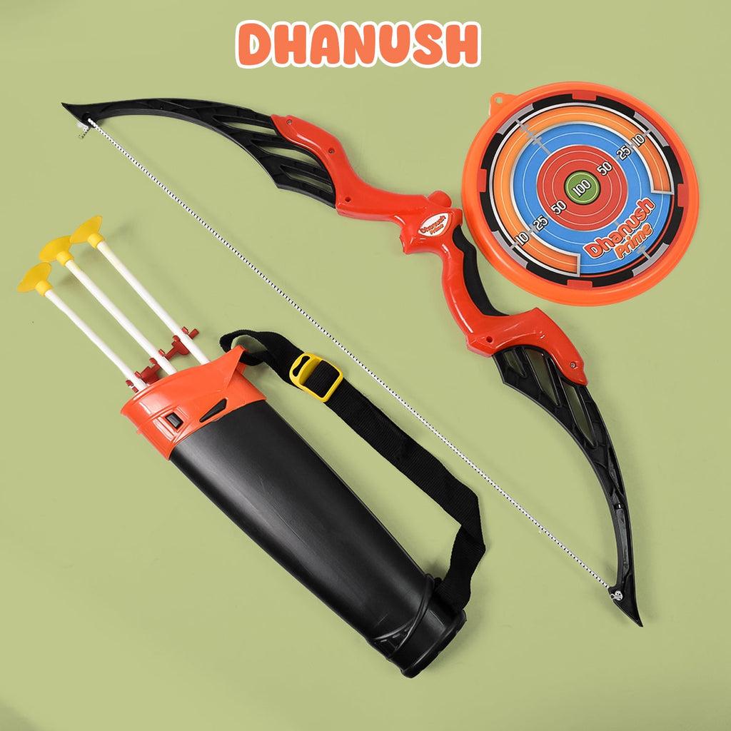 Arrow Big & Archery Toy (1 Dhanush, 3 Arrow, 1 Target, 1 Arrow Holder / 1 Set)-Toys & Games-AniGuess-AniGuess