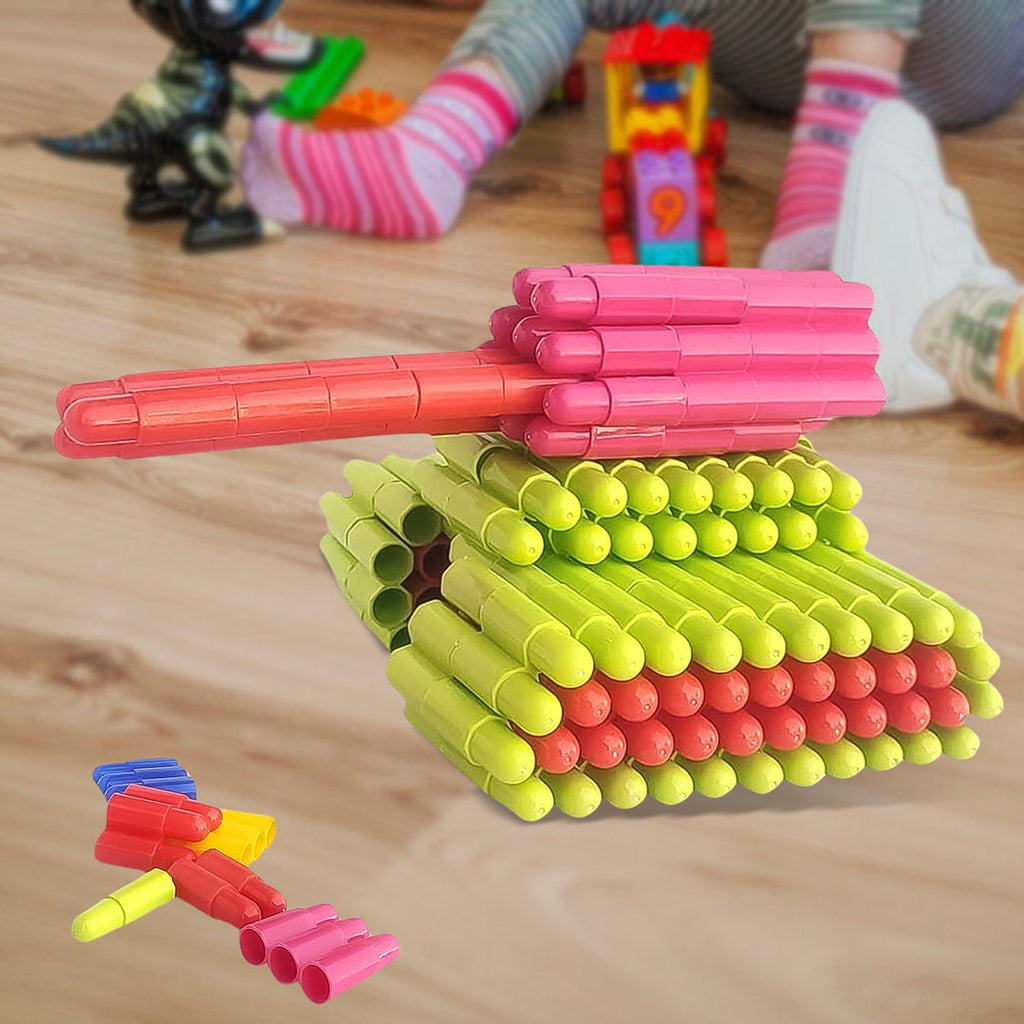 Bullet Blocks Intelligent Kids Creative Bullets Shaped Building (Approx 88 Pcs)-Toys & Games-AniGuess-AniGuess