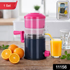 Hand operated fruit juice extractor