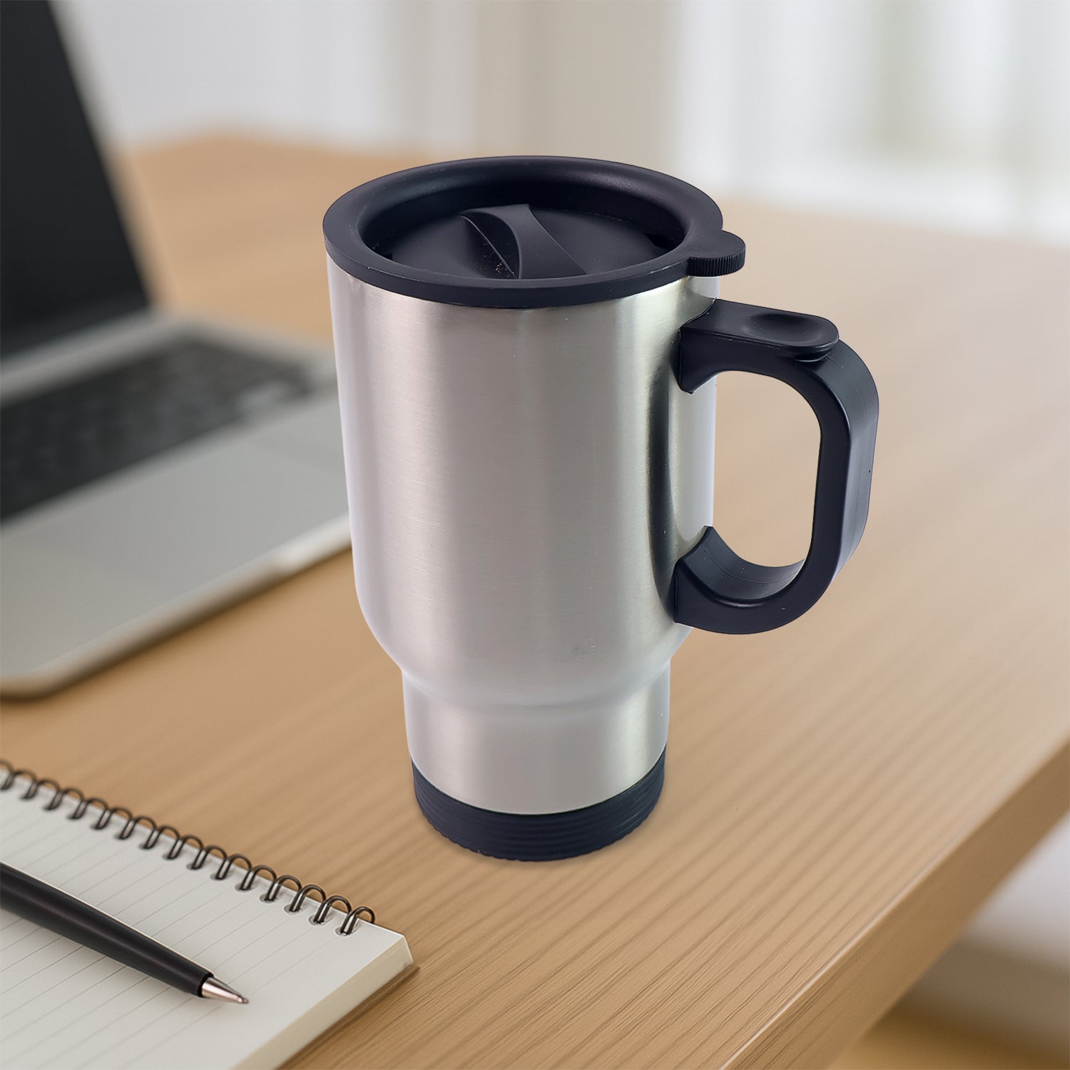 Stainless Steel Vacuum Glass Insulated Glass Coffee Cups, Tumbler (With Lid & Handle / 1 pc)-Home & Kitchen-AniGuess-AniGuess