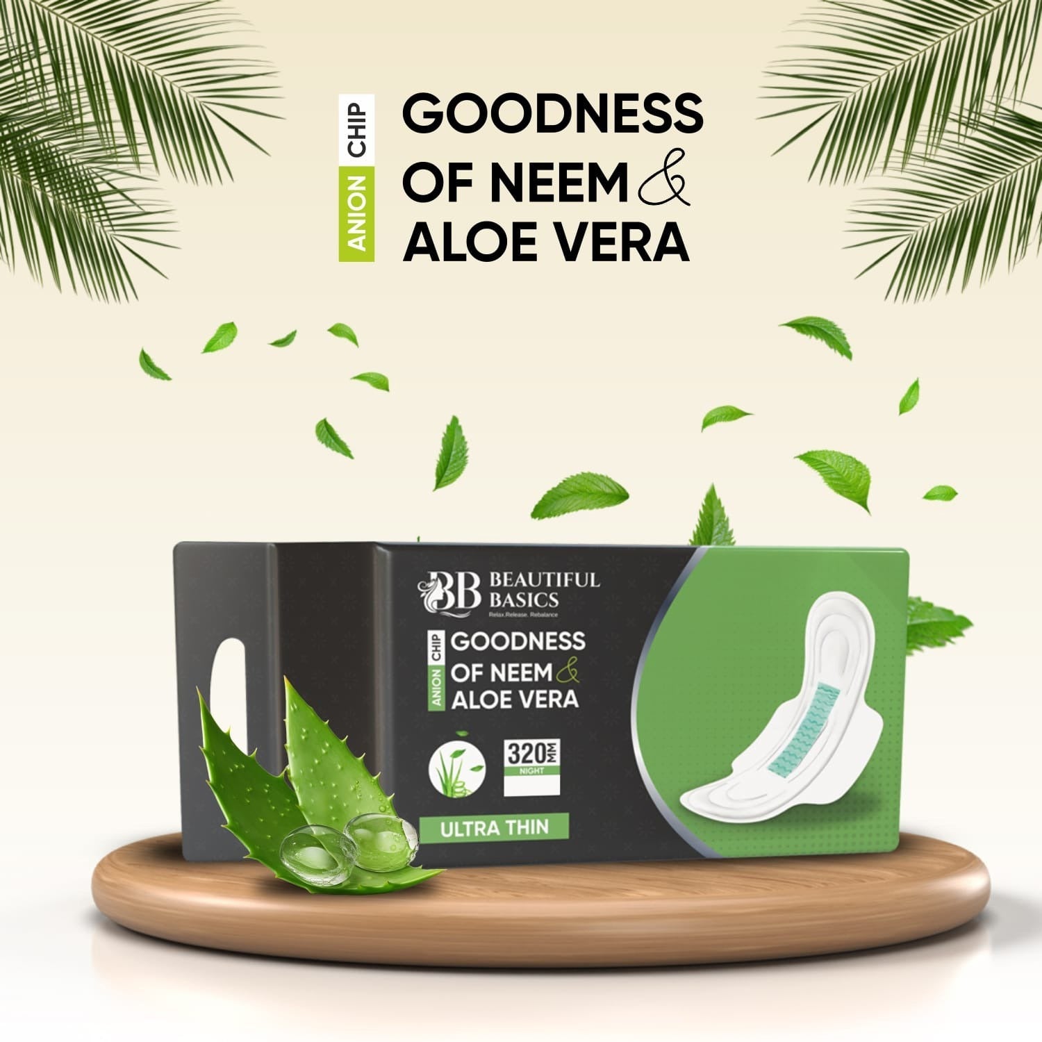 Ultra Thin Sanitary Pads with Neem & Aloe Vera (32 Pads)-Health & Personal Care-AniGuess-AniGuess