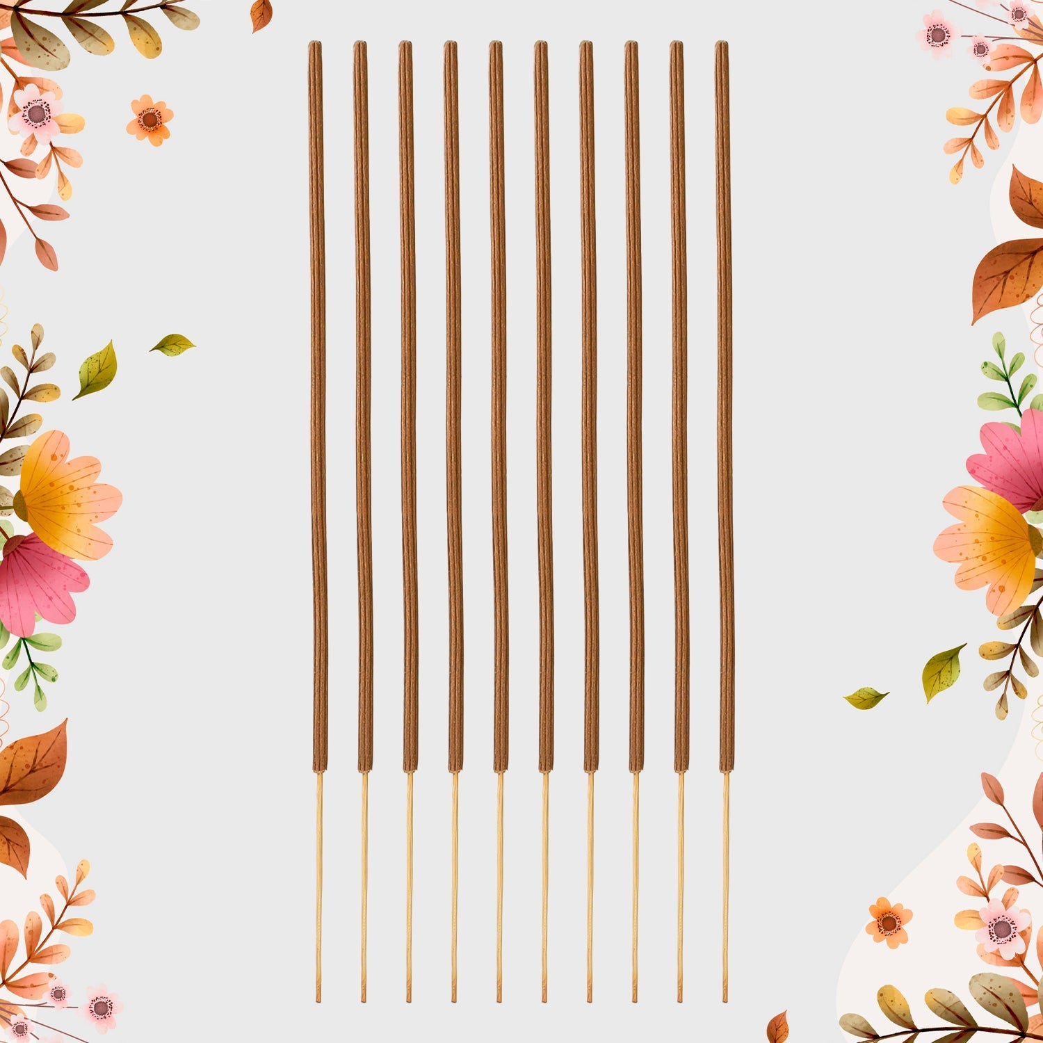 Premium Incense Sticks / Agarbatti for Everyday Use for Home, Office, Meditation and Pooja for Puja, &amp; Other Festive Occassions, Agarbatti (10 Pcs Sticks / 40 Cm / Stand not included / Mix Flavor)-Home Improvement-AniGuess-AniGuess