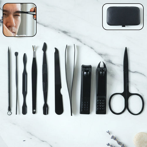 10 in 1 Professional Manicure Pedicure Grooming Kit-Health & Beauty Accessories-AniGuess-AniGuess