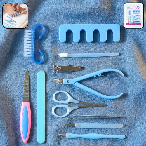 11 In 1 Manicure Pedicure Nail Care Kit Set-Health & Personal Care-AniGuess-AniGuess