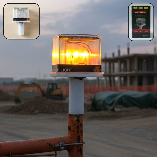 1200mAh Solar Powered LED Warning Beacon Light (1 Pc)-Garden & Outdoors-AniGuess-AniGuess