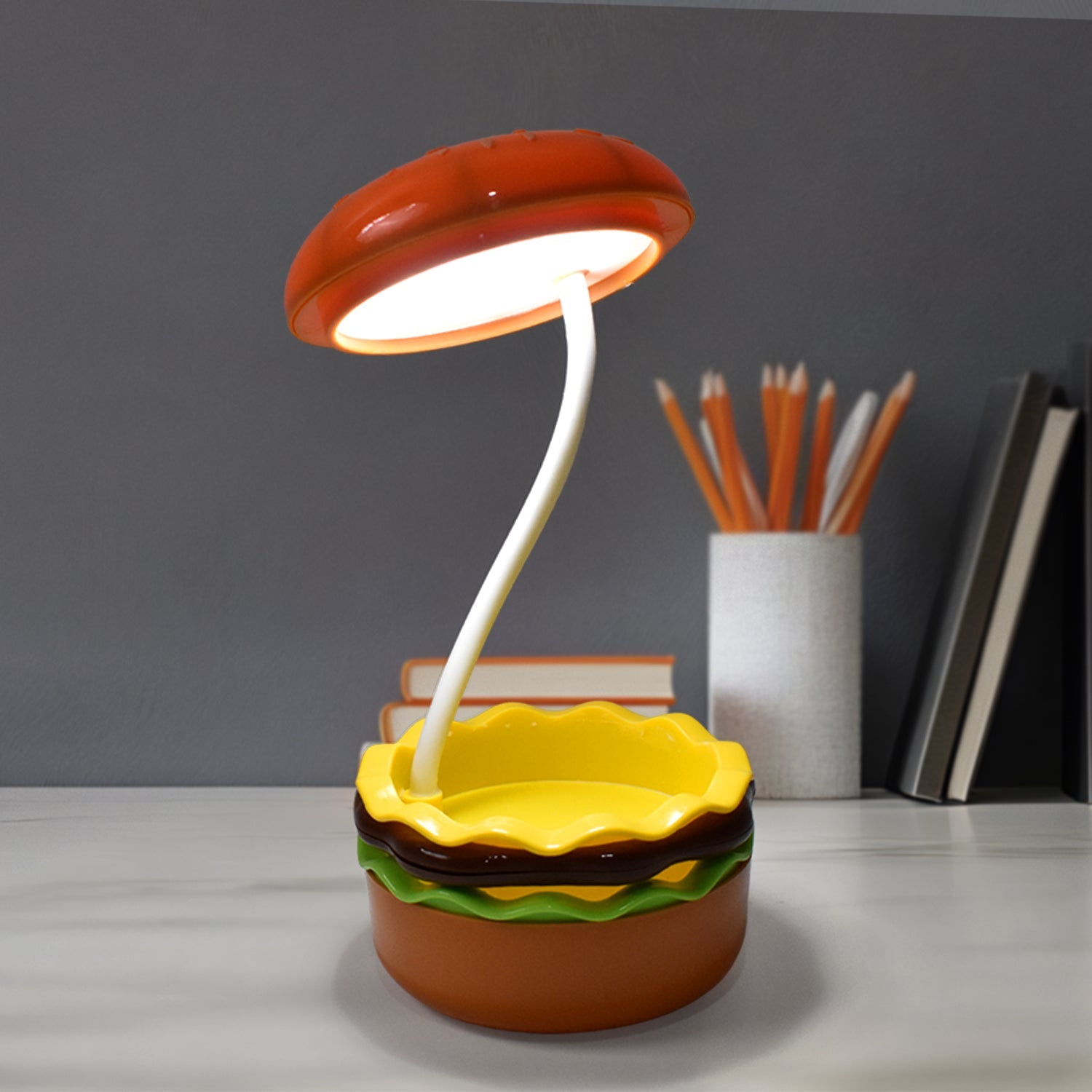 Burger Delight: Folding LED Night Lamp (1 Pc)-Electronics-AniGuess-AniGuess