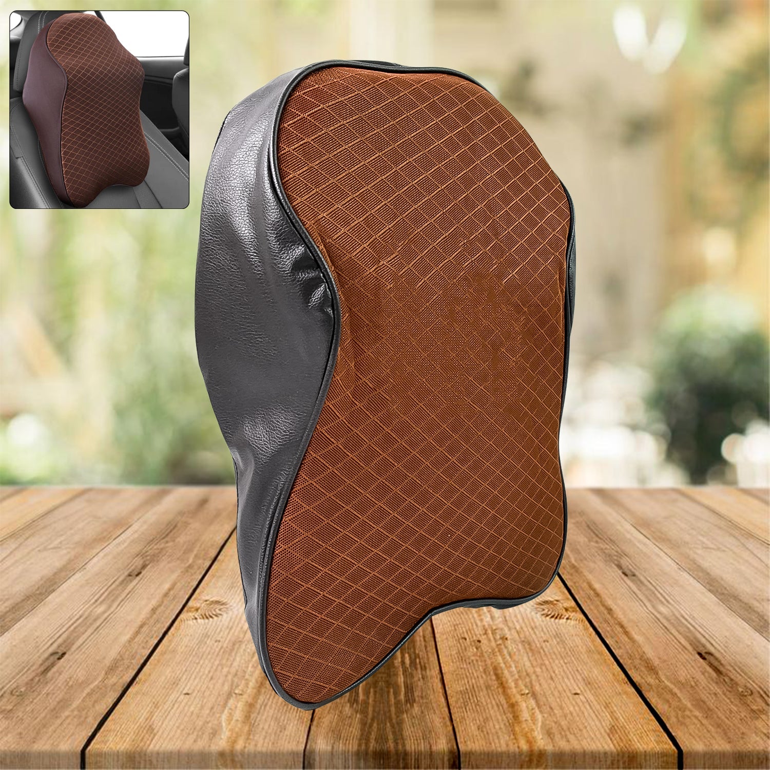 Say Goodbye to Neck Pain: Memory Foam Car Neck Pillow for Drivers (1 Pc, Mix Color)-Car & Motorbike-AniGuess-AniGuess