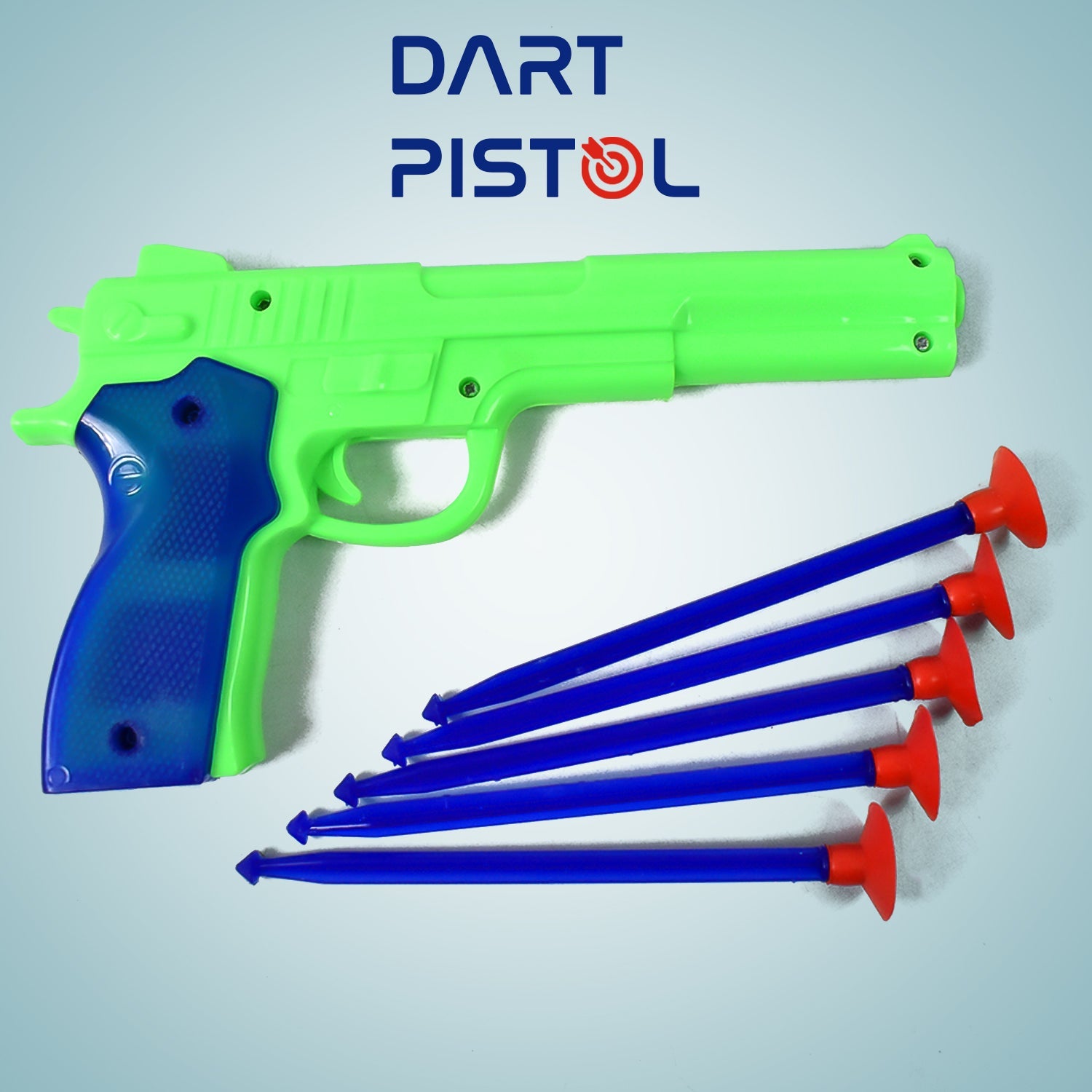 Medium Size Plastic 1 Gun with 5 Soft Suction Dart Bullets (1 Set)-Toys & Games-AniGuess-AniGuess
