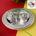 Round Shape Special Puja Thali, Kumkum Thali Holder (1 Pc / Small)-Home Improvement-AniGuess-AniGuess