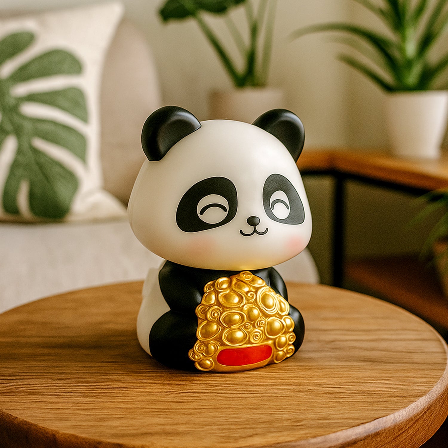 Solar Powered Moving Panda Car Dashboard Decoration – 1 Pc-Home Improvement-AniGuess-AniGuess