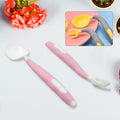 Silicone Bendable Kids Spoon & Fork Set – Toddler Self-Feeding Utensils (2 Pc Set)-Baby-AniGuess-AniGuess