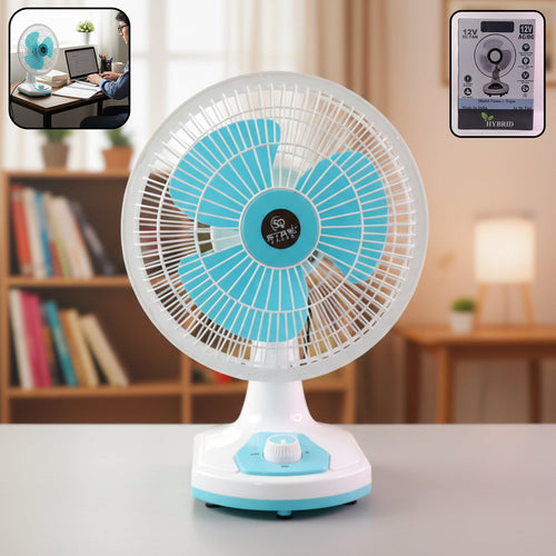12V DC Table Fan with Adjustable Speed Control and High Speed Airflow (Adapter Not Include)-Home Improvement-AniGuess-AniGuess