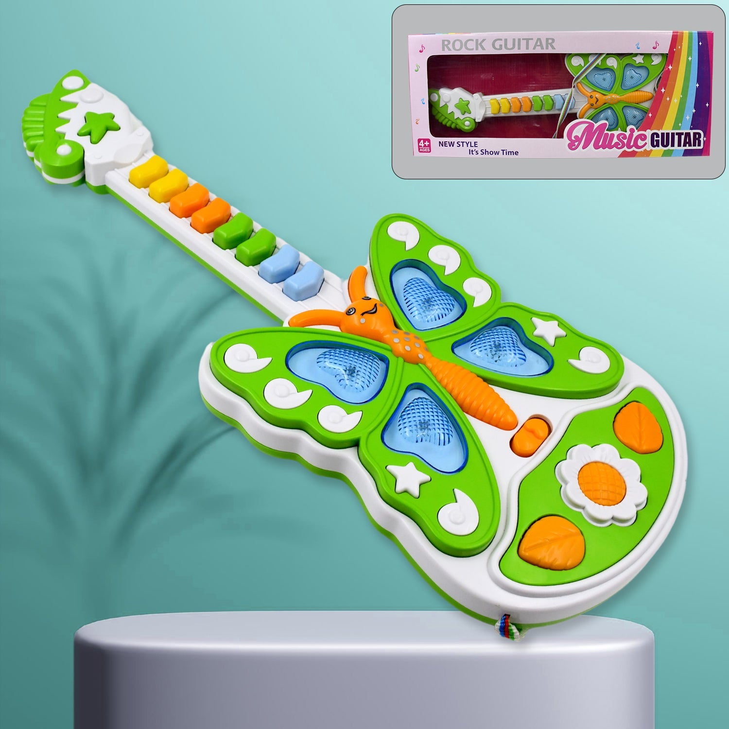 Butterfly Guitar Toy with Light and Music Toy (1 Pc / Battery not included)-Toys & Games-AniGuess-AniGuess