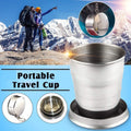 2 in 1 Camping Folding Cup with Keychain (1 Pc)-Home & Kitchen-AniGuess-AniGuess