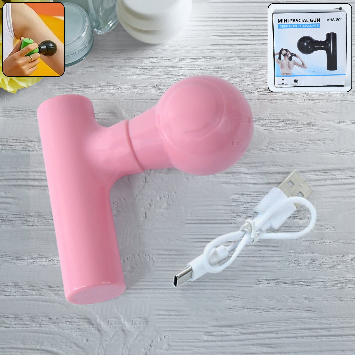 Black Mini Pocket Size Massager-Health & Personal Care-AniGuess-AniGuess