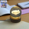 Astronaut  3D Crystal Ball lamps With Wood Base (1 Pc)-Home Improvement-AniGuess-AniGuess