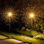Decorative Solar Firework LED Garden Lights (2 Pc)