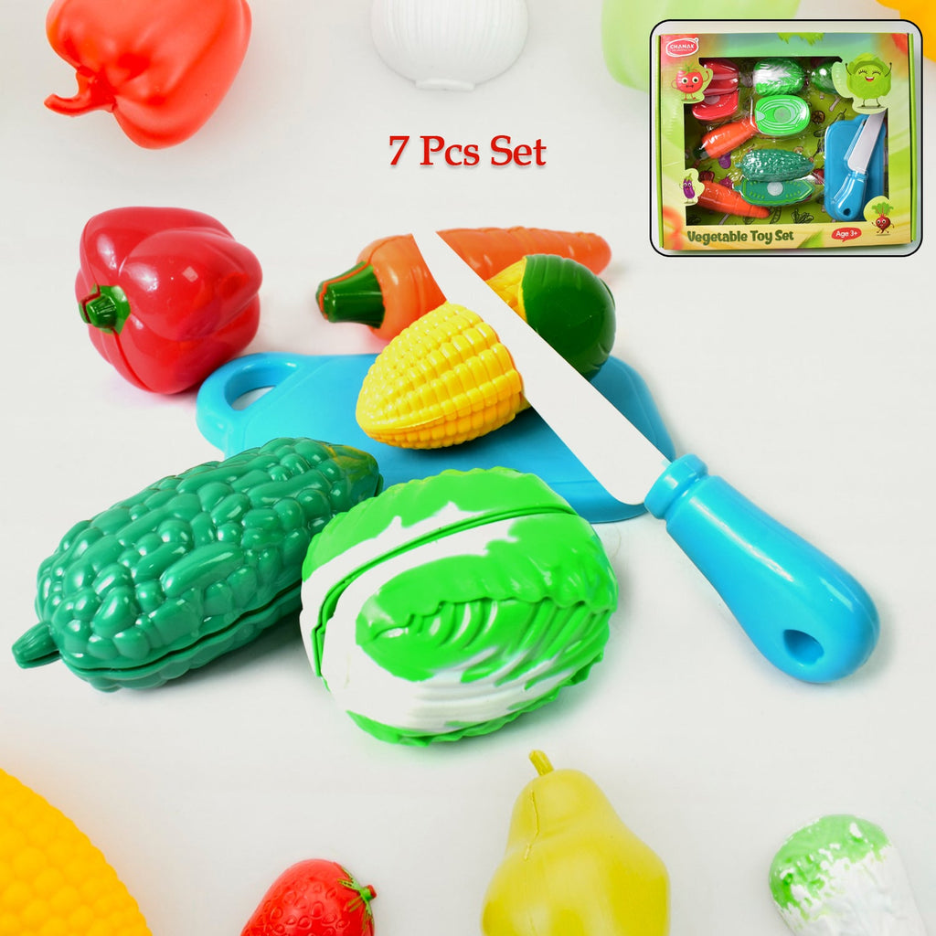 Realistic slice-able fruits and vegetables cut in 2 part play toy set-Toys & Games-AniGuess-AniGuess