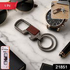 Premium Stylish Metal Key Holder with Safety Lock Clip Keychain (1 Pc)
