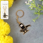 Shivling Trishul Metal Keychain Set (5 Pc Mix Design)