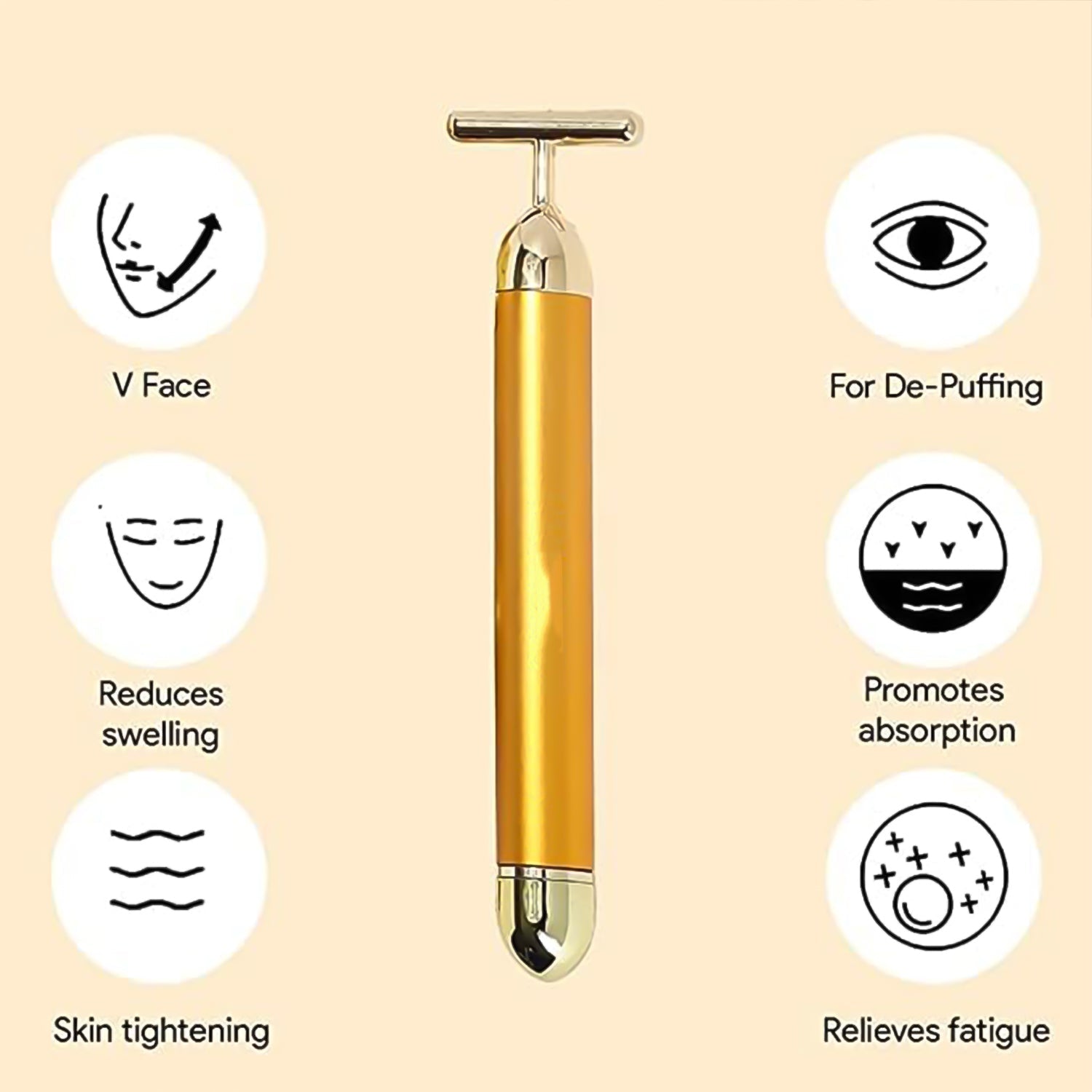 Golden Energy Face Massager (1 Pc)-Health & Personal Care-AniGuess-AniGuess