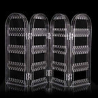 4-fold acrylic earring screen holder display stand clear foldable India