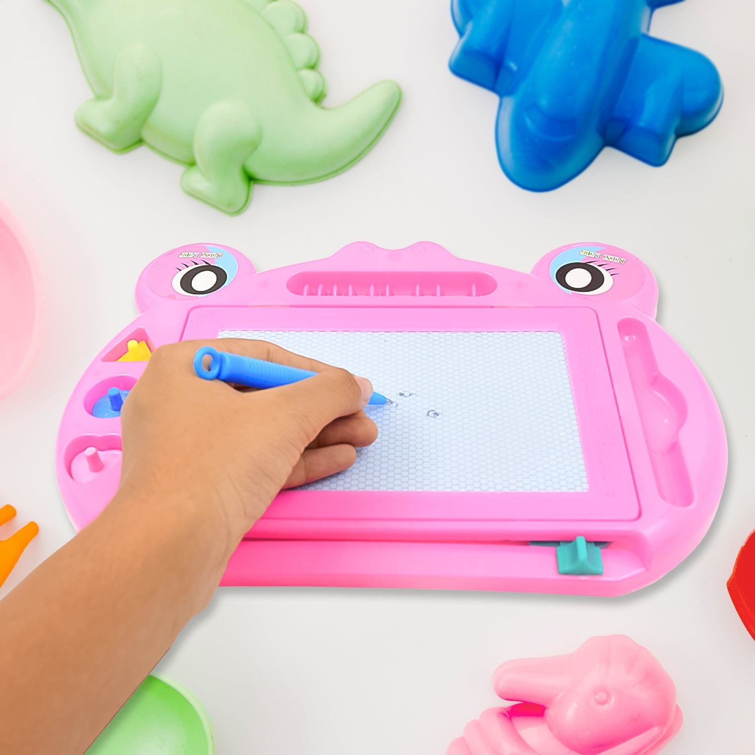 Frog Design Magic Sketch Slate  Board (1 Pc / 28 × 20 Cm)-Toys & Games-AniGuess-AniGuess