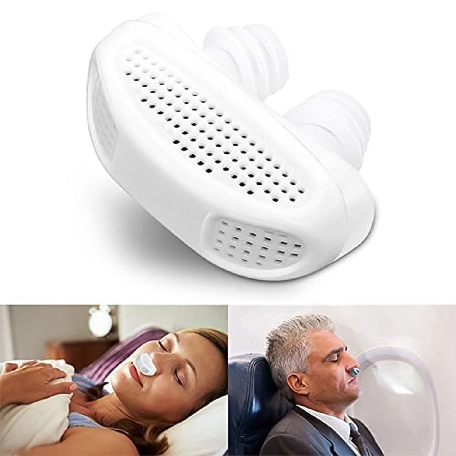 2 in 1 Anti-Snoring & Air Purifier Nose Clip Device (1 Pc / With Plastic Case)-Health & Personal Care-AniGuess-AniGuess