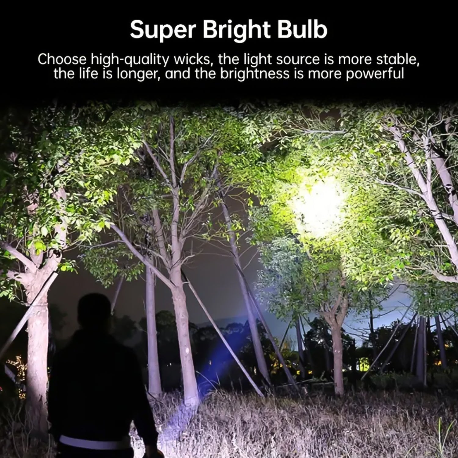 Portable COB 7LED USB Rechargeable Flashlight / Torch with Side Light (1 Pc)-Garden & Outdoors-AniGuess-AniGuess