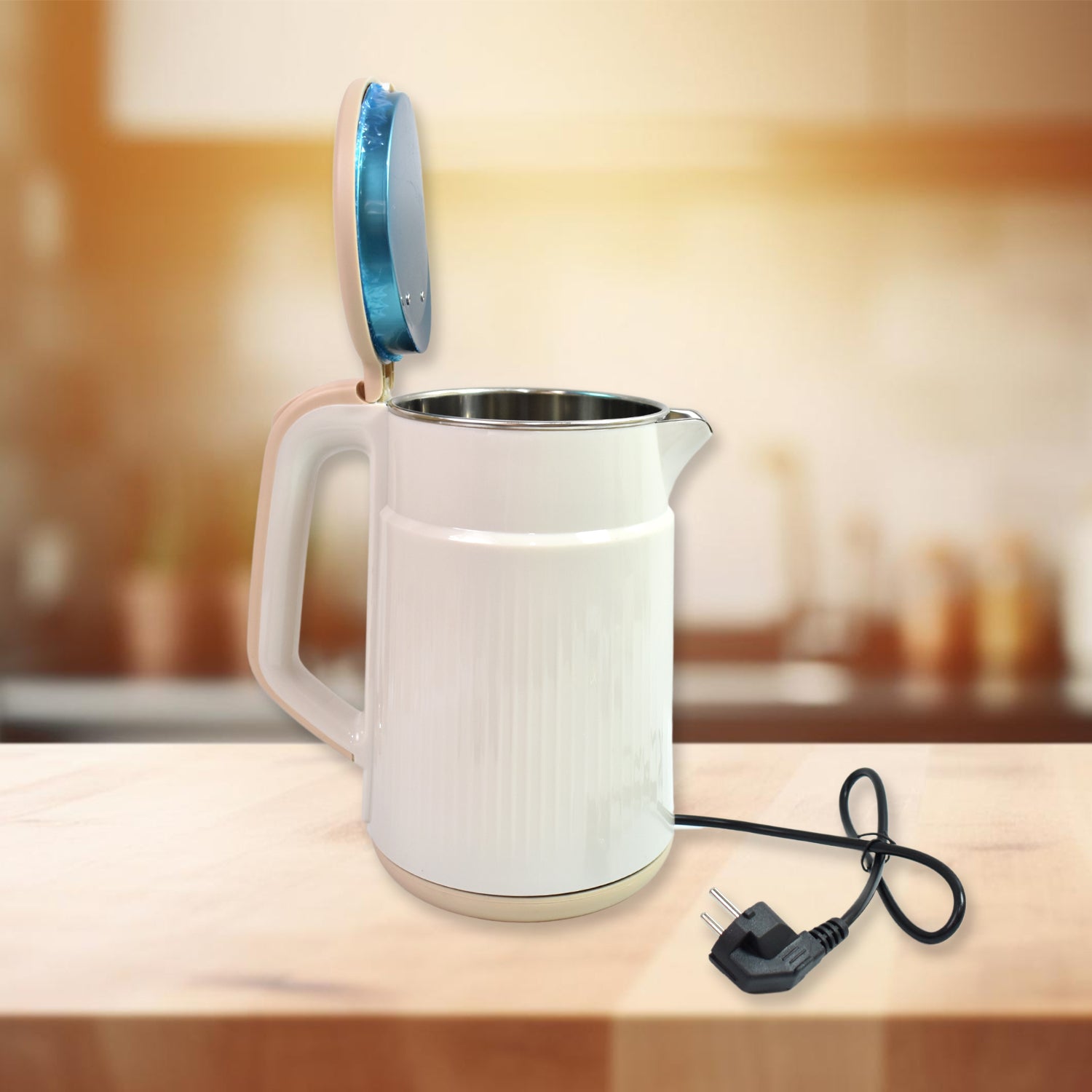 Double Wall Stainless Steel Electric Cordless Tea Kettle (1500W / 2.3 Ltr.)-Home & Kitchen-AniGuess-AniGuess