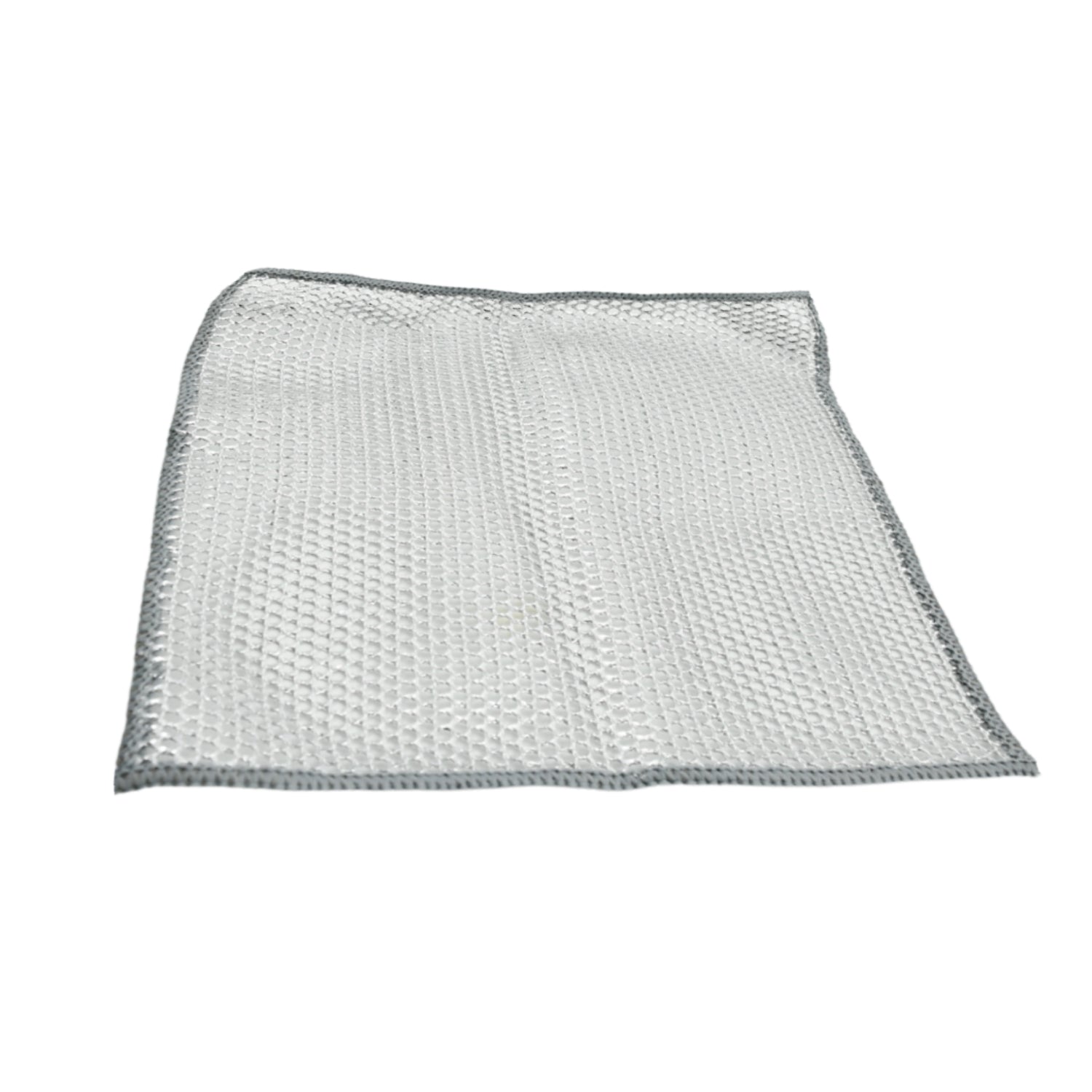 Double-Sided Microfiber Cloth & Stainless Steel Scrubber – (1 Pc, 20x20 cm)-Industrial & Scientific-AniGuess-AniGuess