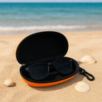 Portable Zipper Eye Glass Sunglasses Hard Case Cover (1 Pc)