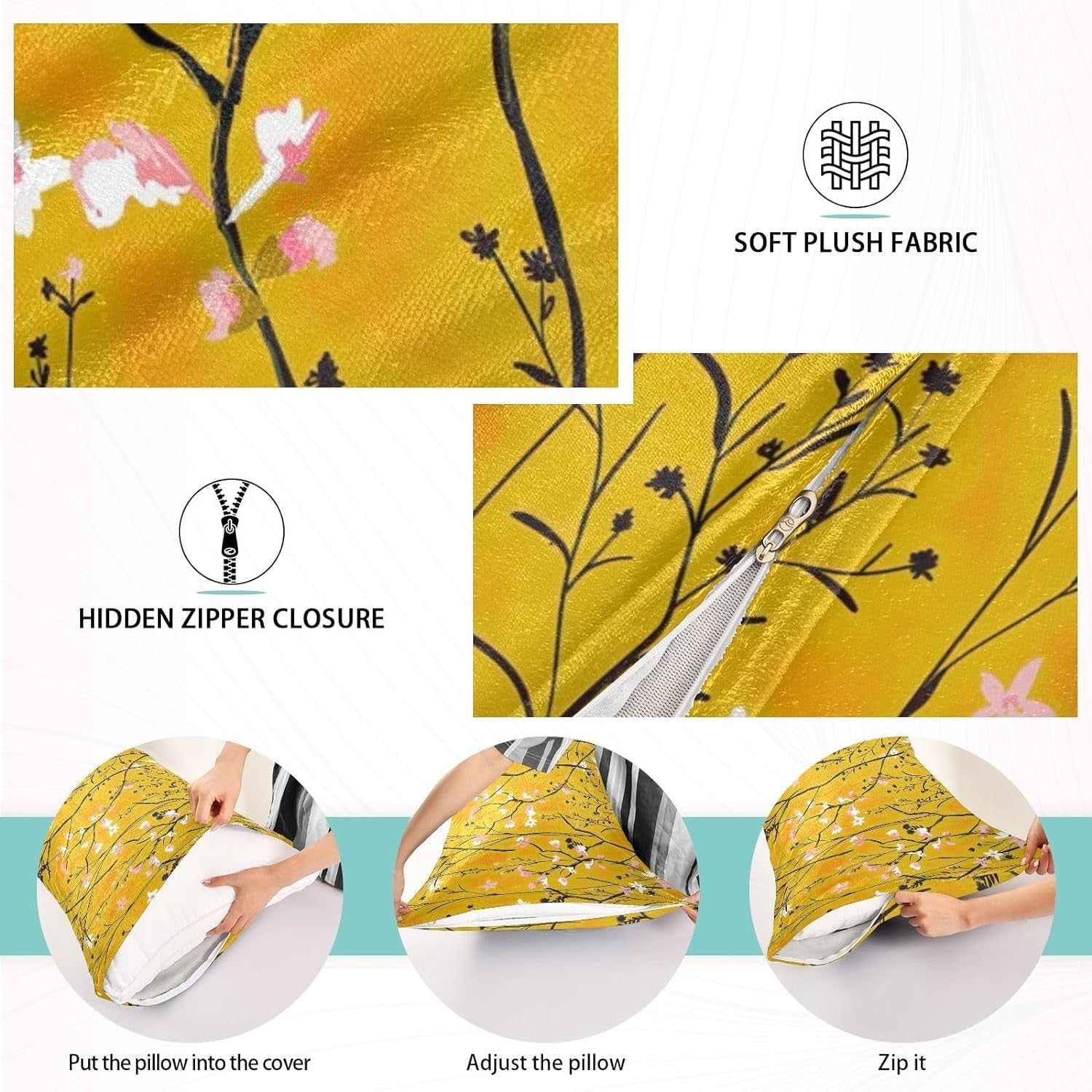 Pillows Covers (1 Pc / Mix Design & Color)-Home Improvement-AniGuess-AniGuess