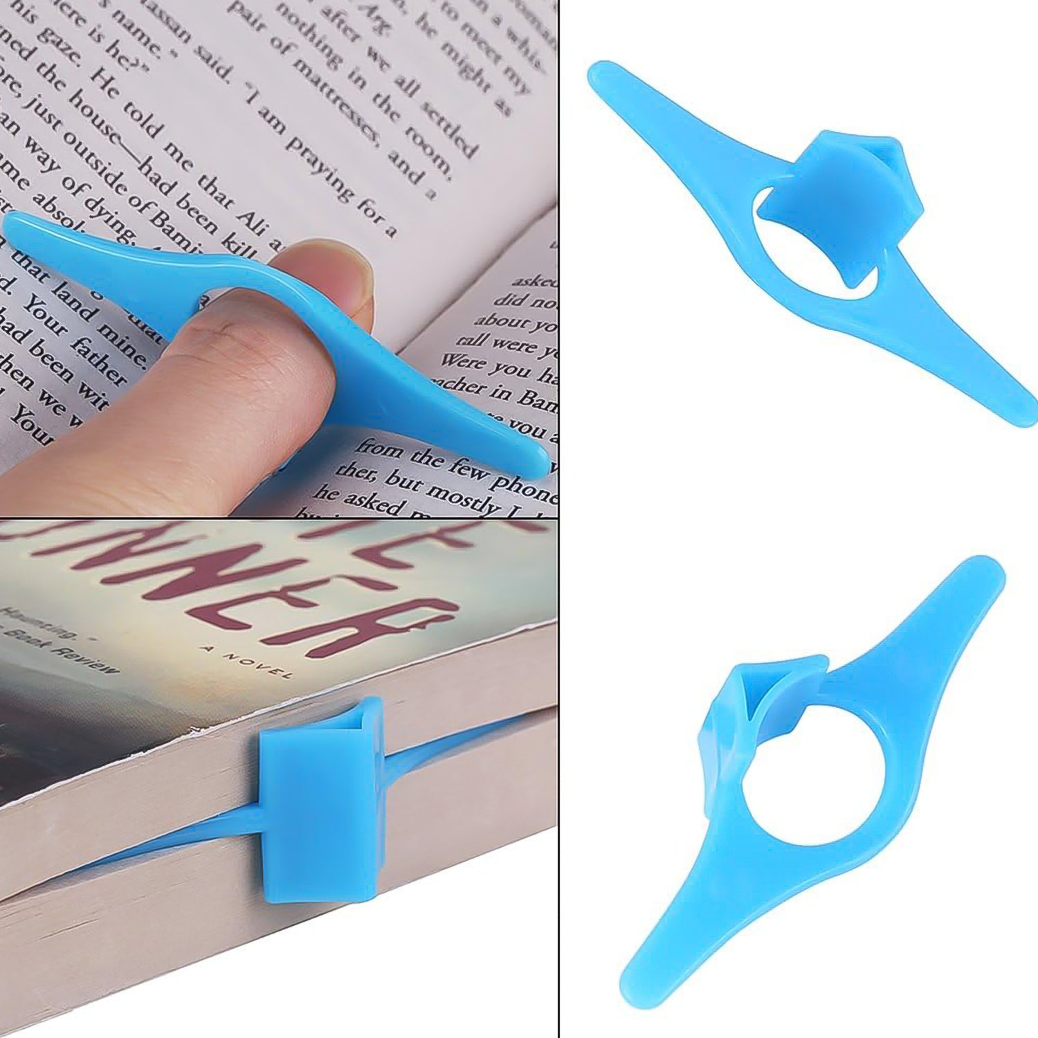 Multi-Function Plastic Thumb Book Support Book Page Holder (1 Pc)-Office Products-AniGuess-AniGuess