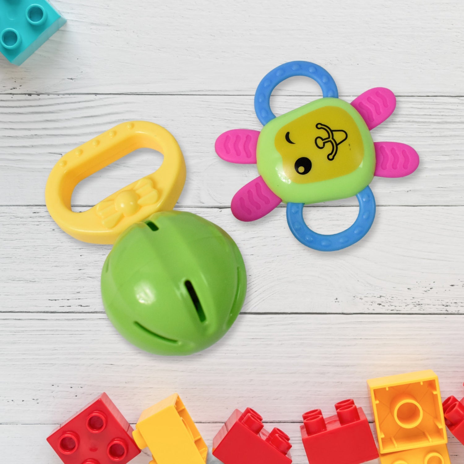 Kinder Rattles & Teething Set – Non-Toxic Shake & Grab Baby Toys (8 Pcs Set)-Toys & Games-AniGuess-AniGuess