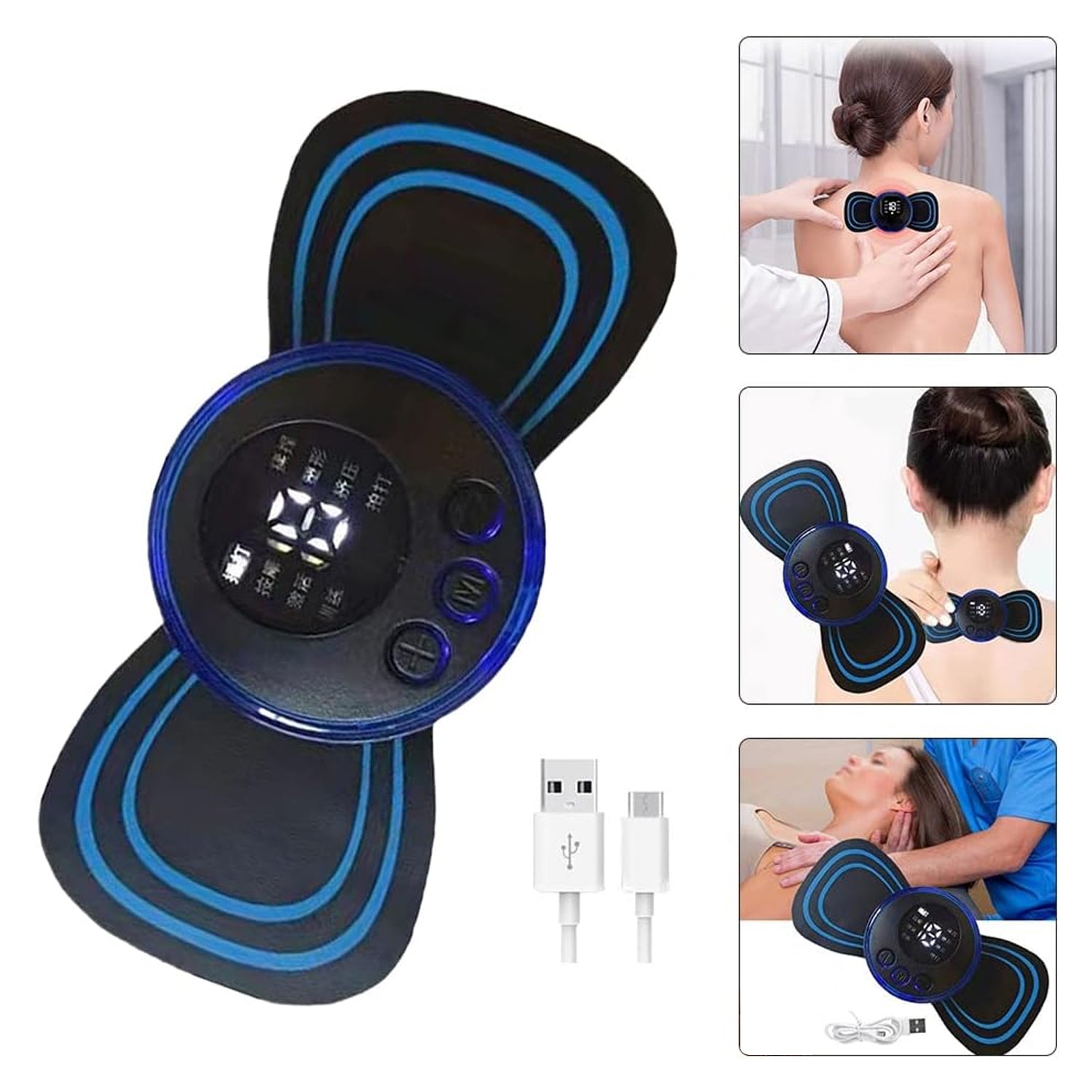 Portable USB Neck Massager Electric Neck Massager-Health & Beauty Accessories-AniGuess-AniGuess