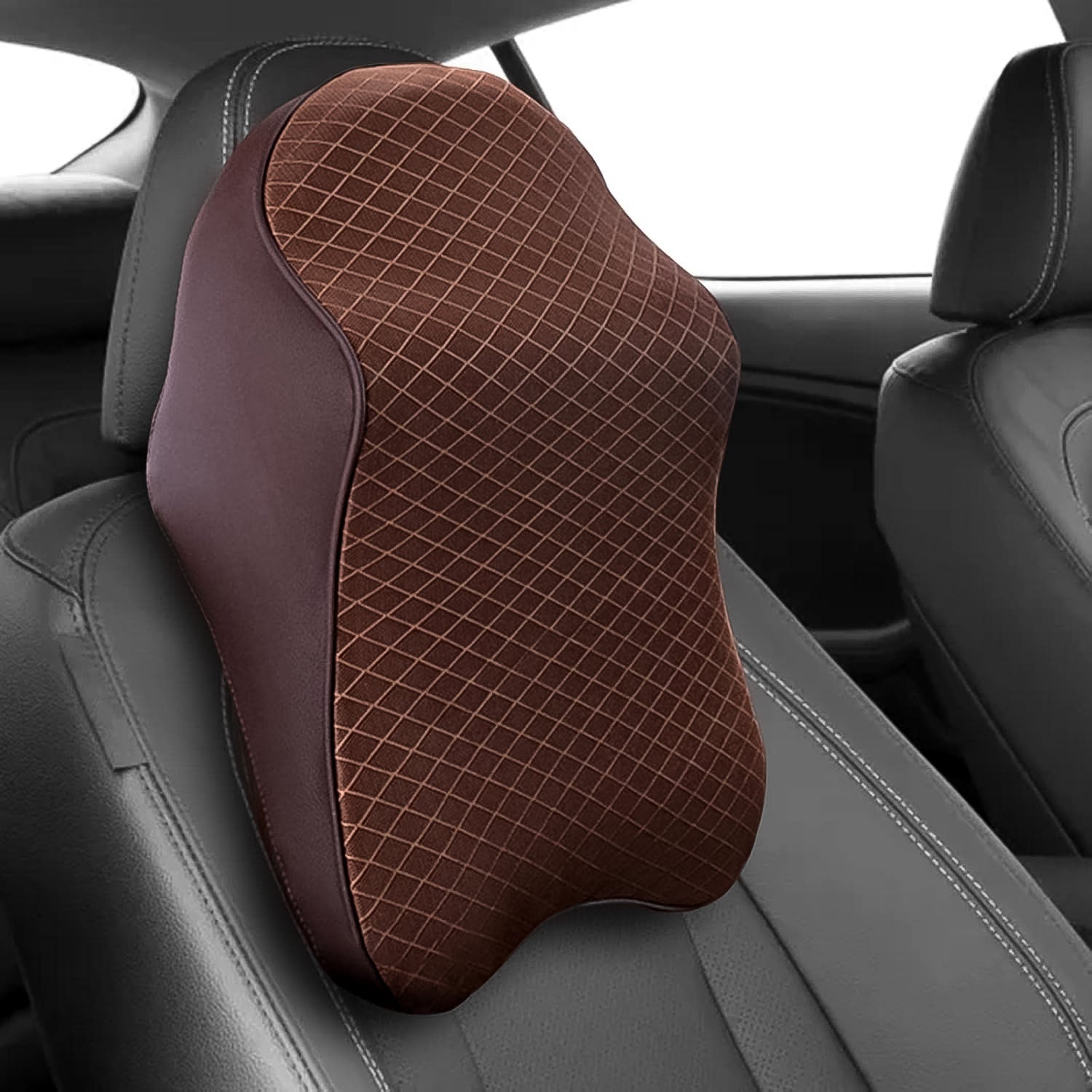 Say Goodbye to Neck Pain: Memory Foam Car Neck Pillow for Drivers (1 Pc, Mix Color)-Car & Motorbike-AniGuess-AniGuess
