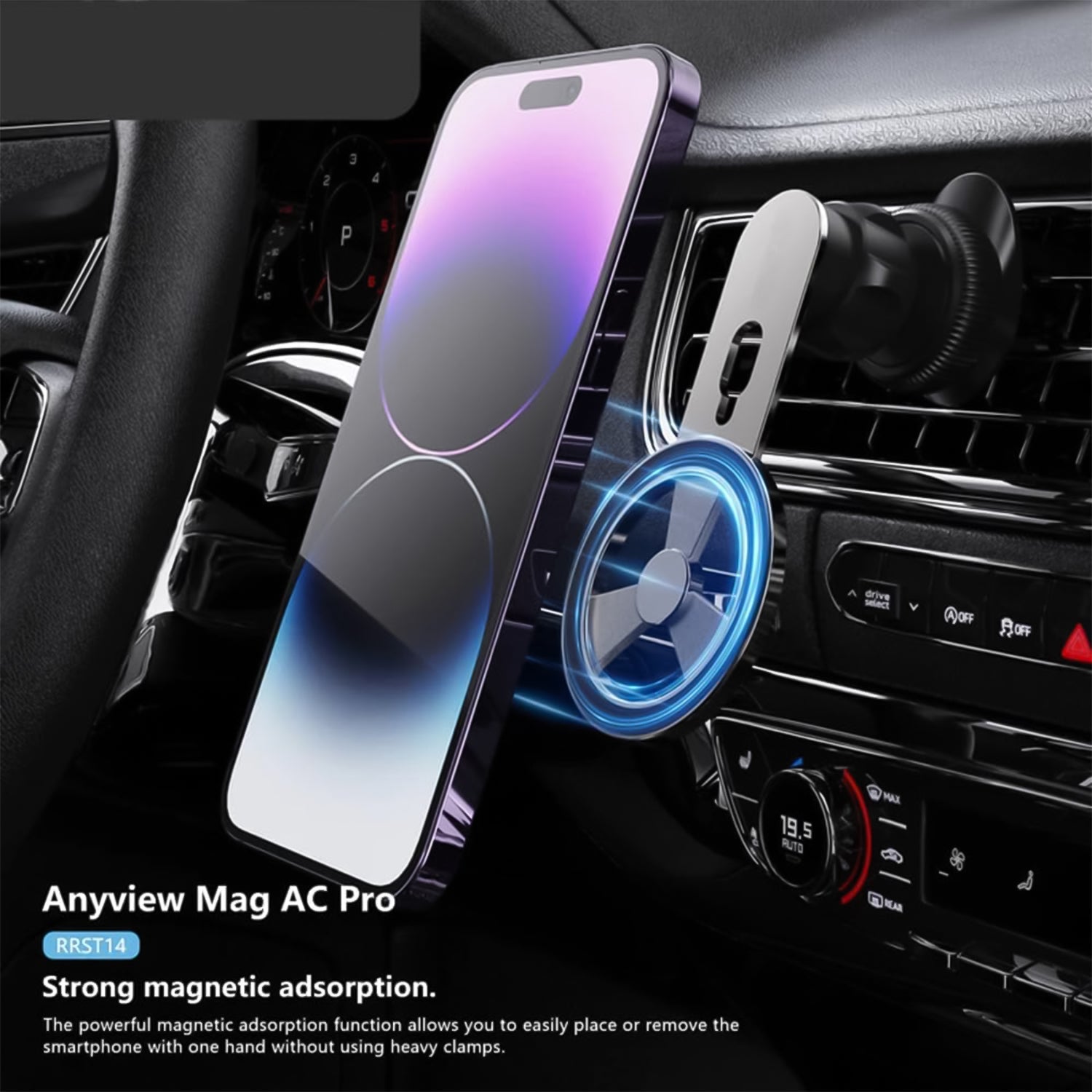 360° Rotatable & Foldable Air Vent Magnetic Phone Holder (1 Pc)-Car & Motorbike-AniGuess-AniGuess