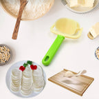 Plastic Cake Ball Cutter - Round Roll Forming Mold for Baking & Puri Making (1pc)