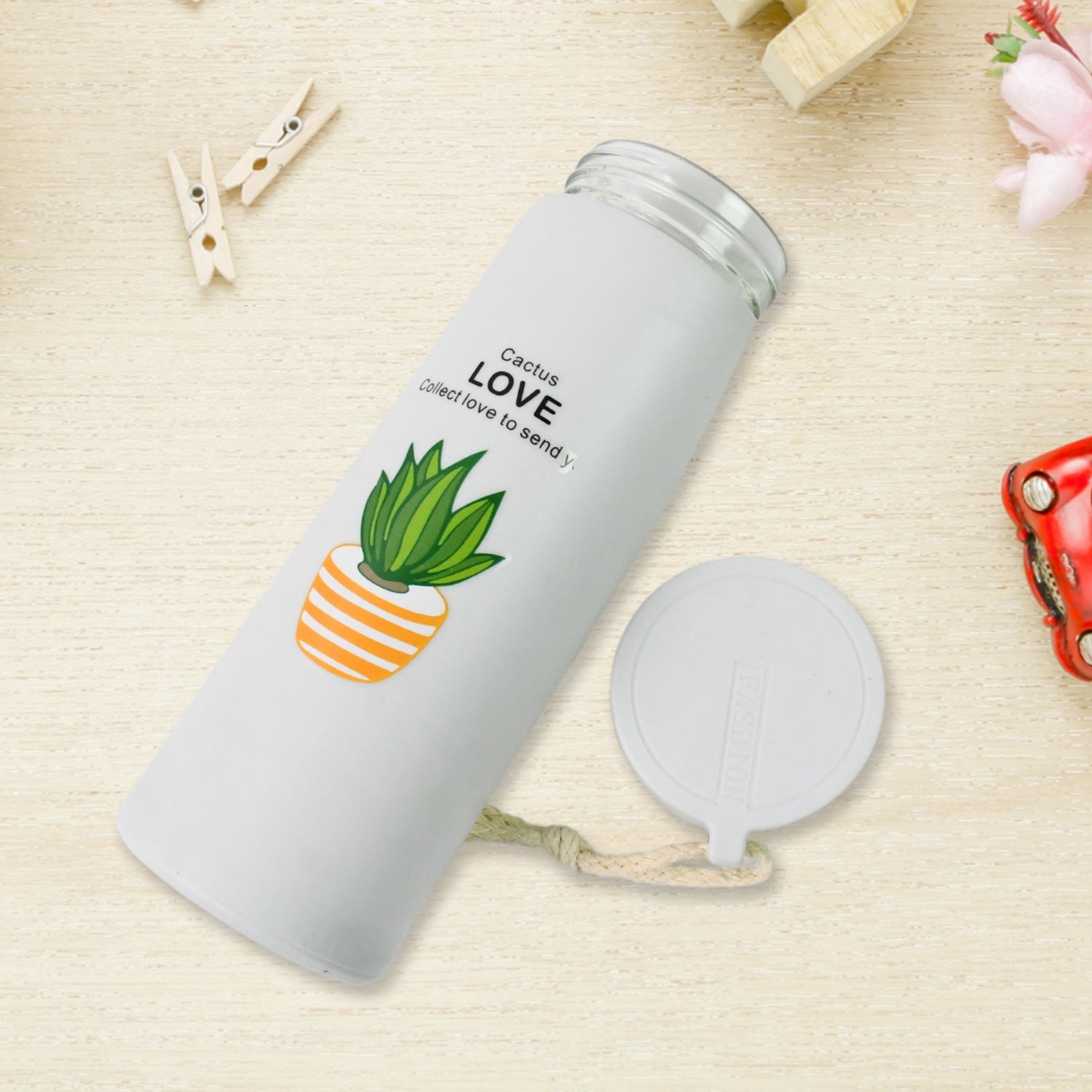 Outdoor sport Glass water bottle leakproof (450 ML)-Home & Kitchen-AniGuess-AniGuess