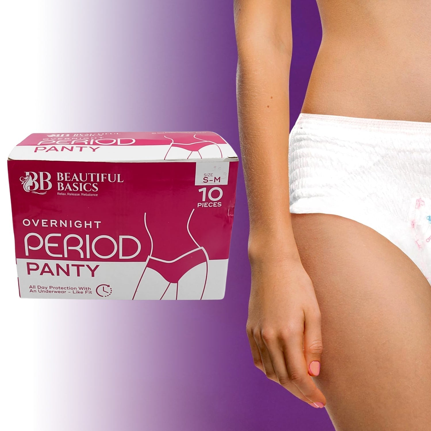 Women's Emergency Kit, Travel Kit- Includes Seamless Underwear, Pantyliner, Feminine Hygiene Sachet First Period Kit (10 Pcs)-Health & Personal Care-AniGuess-AniGuess