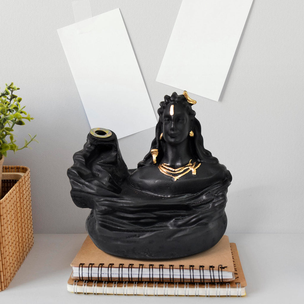 Adiyogi Shiva Backflow Smoke Fountain Incense Holder Burner (1 Pc)-Home Improvement-AniGuess-AniGuess