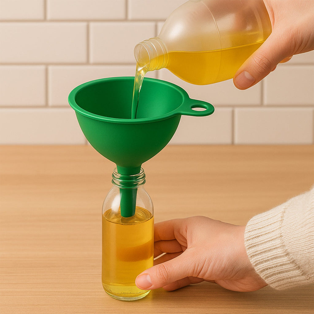 Food-Grade Silicone Funnel: Safe & Easy Transfer for Liquids & Grains (1 Pc)-Home & Kitchen-AniGuess-AniGuess